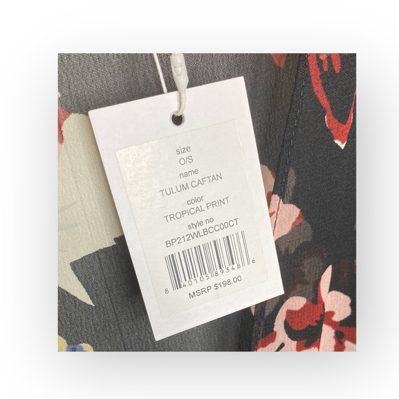 new Walter Baker ✈︎ Tulum Sheer Tropical Print Kimono Longline Duster Jacket ✈︎ - Picture 12 of 16